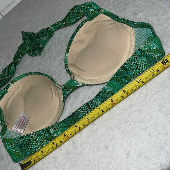 Snake Print Push Up Padded Bikini Top - Picture 5 of 11